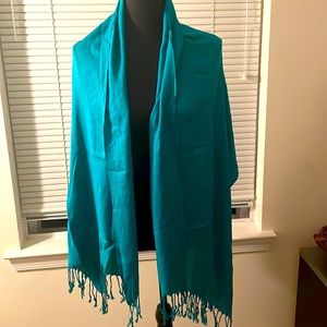 Jumbo Teal Wrap/Scarf NWOT